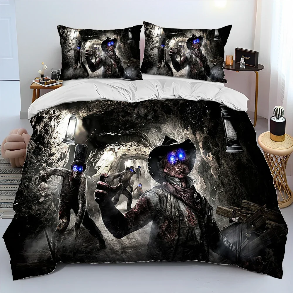 3DPrinting Game Call of Duty Comforter Bedding Set,Duvet Cover Bed Set Quilt Cover Pillowcase,king Queen Size Bedding Set Kids