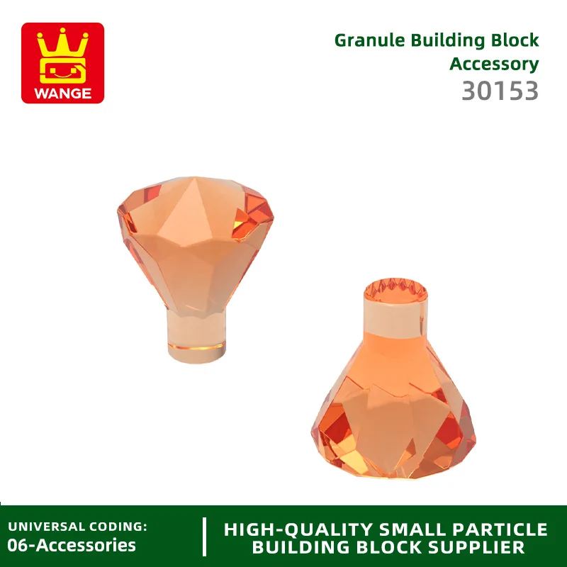 20Pcs/lot 30153 Scepter Gemstone Diamond Building Block Moc Color Accessories Compatible with Brick DIY Children's Toy Gift