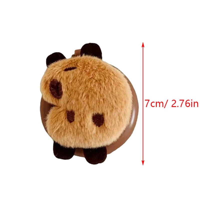 Pettine pieghevole per cuscino d'aria Capybara con specchio pettine portatile da viaggio per capibara spazzola per massaggio antistatica per donna strumento per lo Styling dei capelli