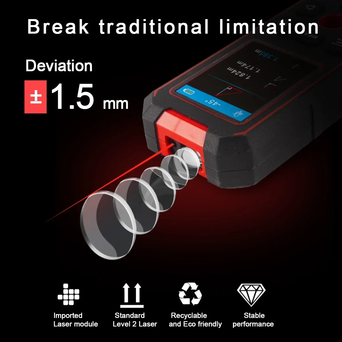 NF-518S Industrial Metal Detectors Metal Detector AC Cable Metal Pipes Rebar Multifunctional Wall Detector With Positioning Hole