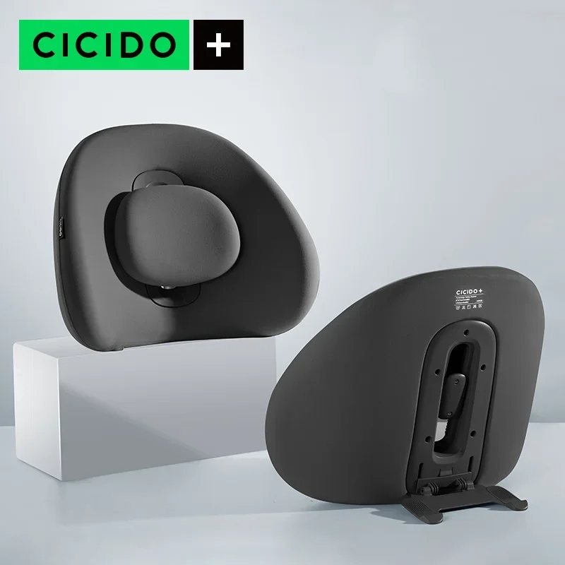 Ergonomic Adjustable Driving Waist Pillow Lumbar Support Cushion for Car Chair Memory Foam for Long Time Sitting Back Support