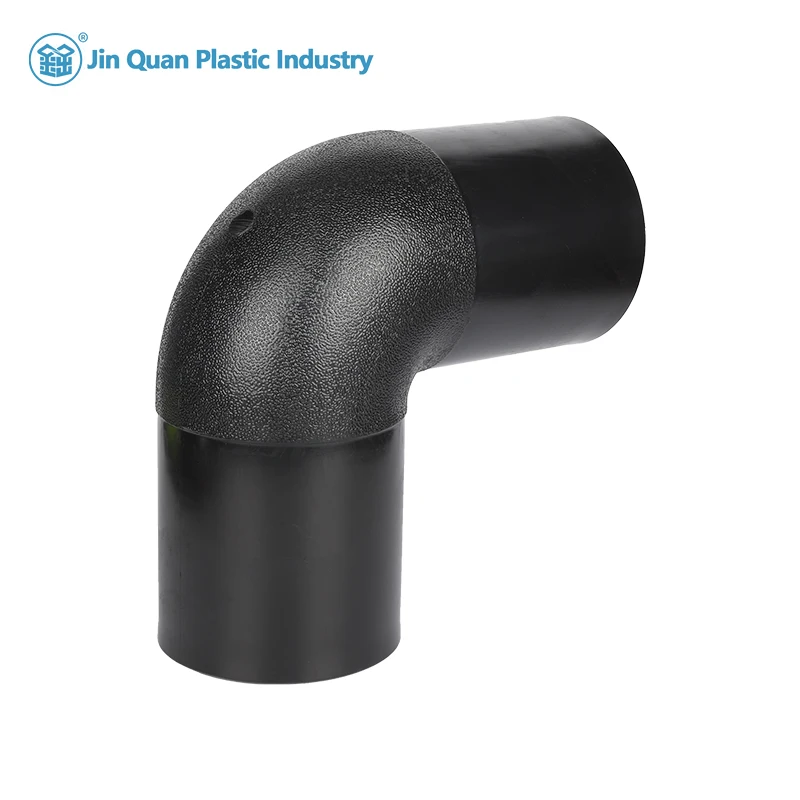 Electrofusión de fusión a tope personalizada PE100 45 °   90 °   Curva 90 mm 125 mm PN10 PN12.5 PN16 HDPE Codo de rosca interior