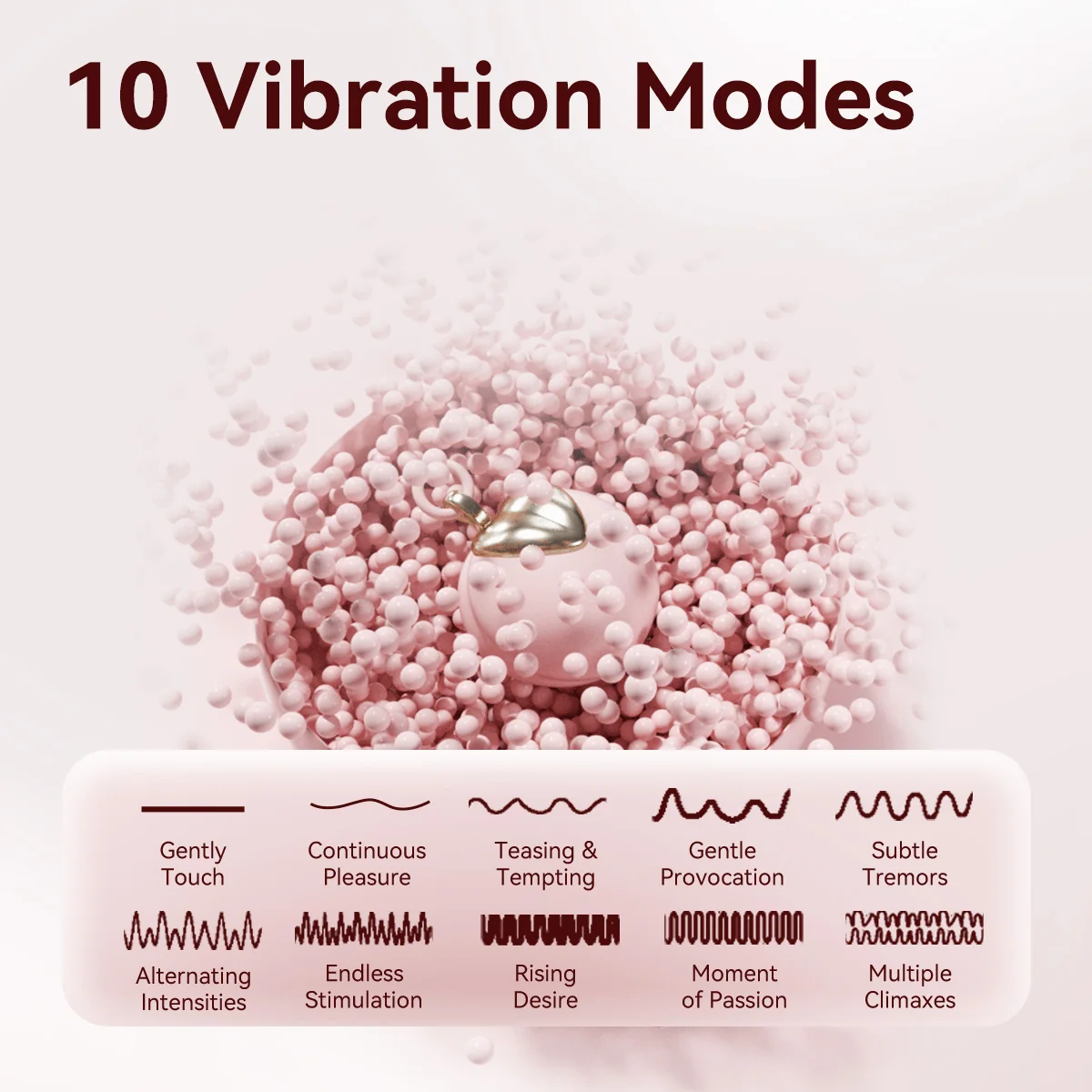 Jissbon Clitoral Vibrator Nipple Stimulator for Women Peach-shaped Bullet Vibrator  Massager Female Masturbation Adult Sex Toy