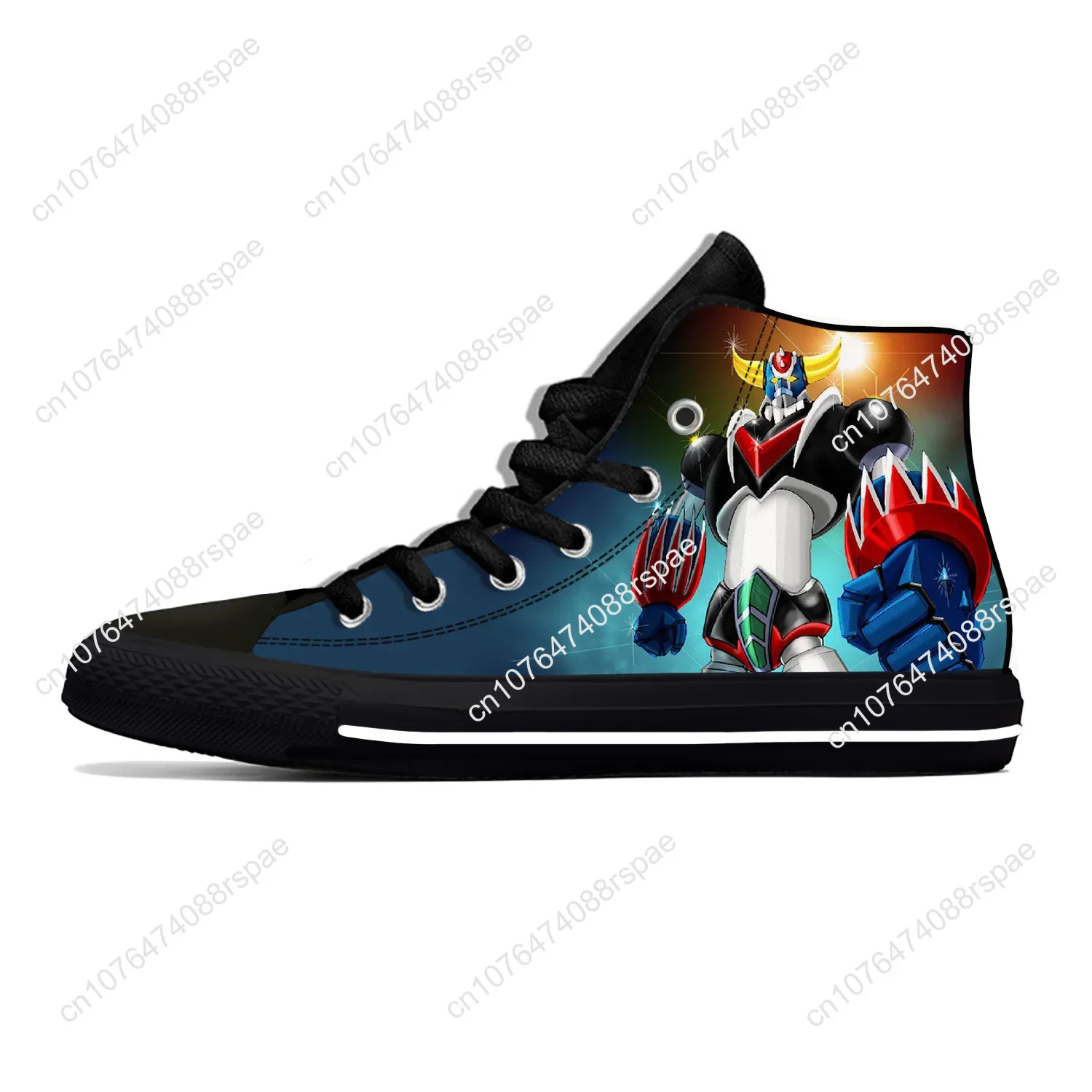 Hot UFO Robot Goldrake Grendizer Anime Gurendaiza Casual Cloth Shoes High Top Lightweight Breathable 3D Print Men Women Sneakers