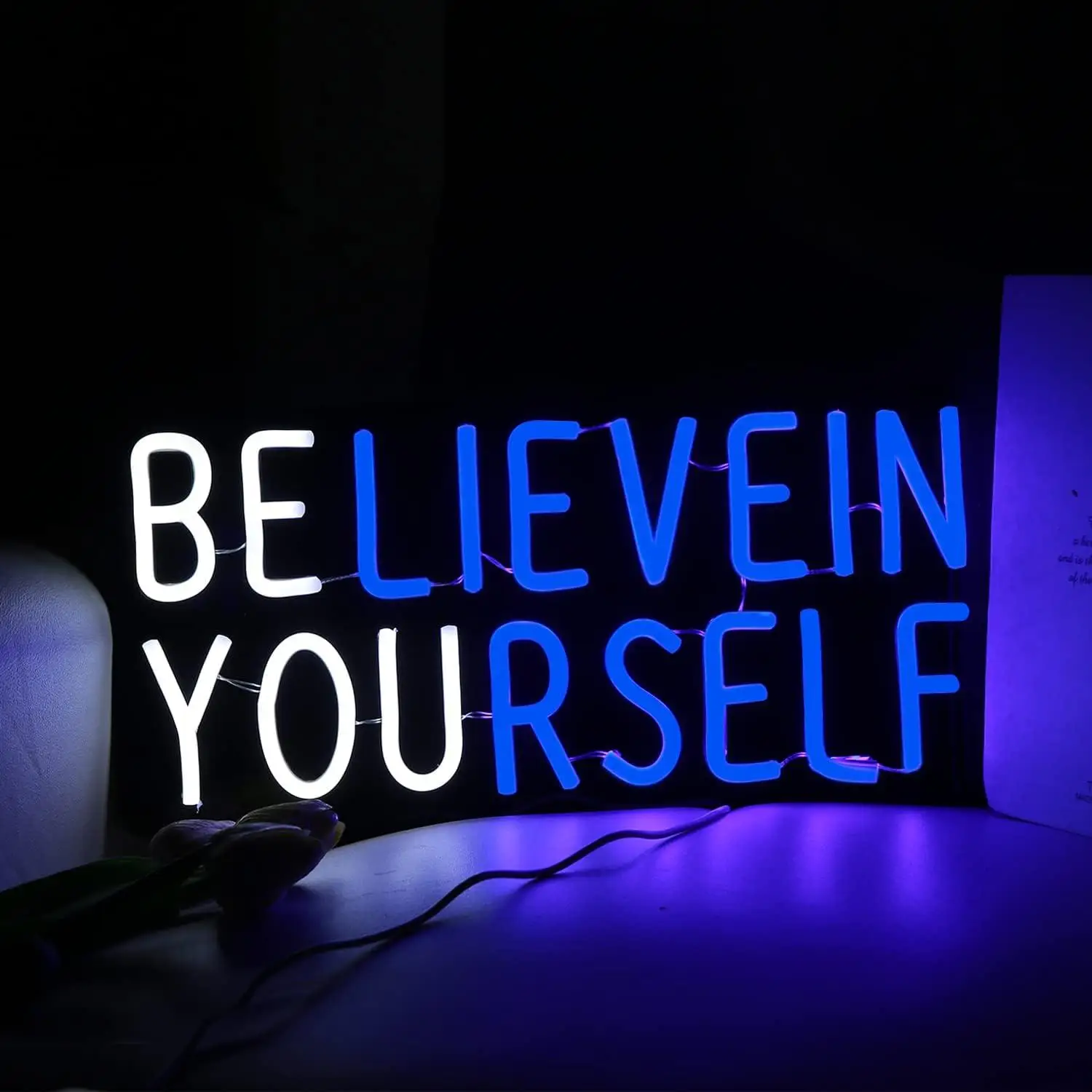 

Believe in Yourself Neon Sign USB Dimmable Neon Lights for Kids Bedroom Office Bar classroom Wall Art Decoration Birthday Gifts