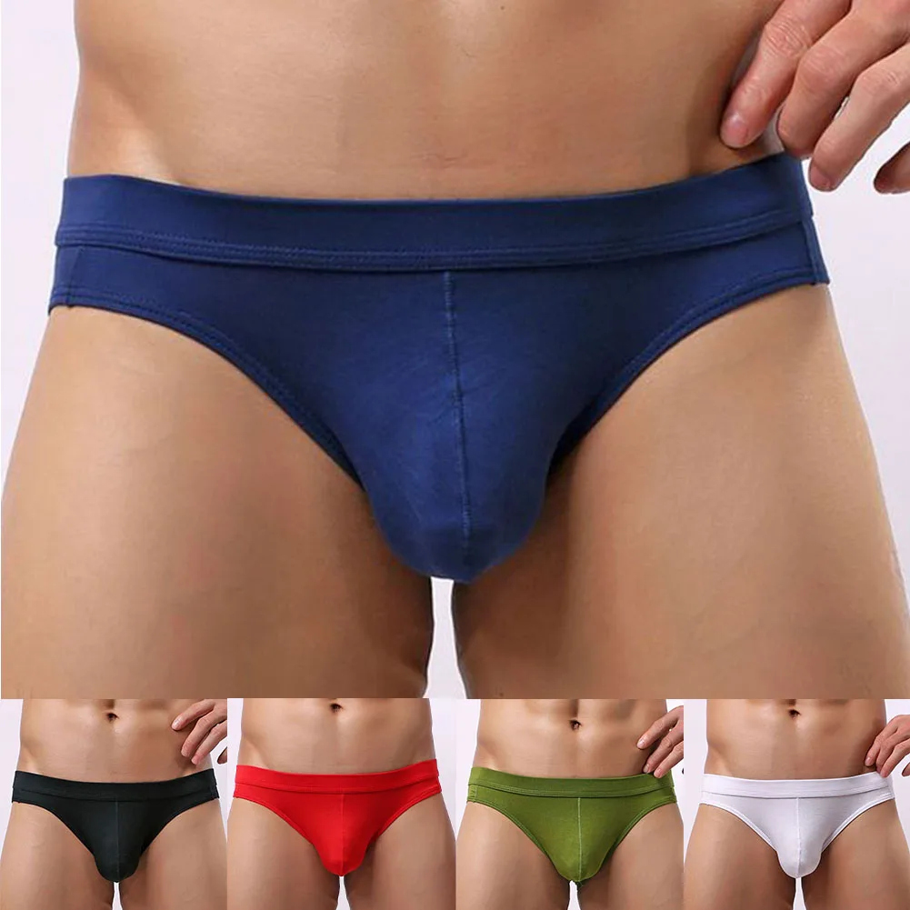 

Casual Wear Breathable Briefs Pouch Briefs Breathable Men's Underwear Sexy Shorts Black 5 Spandex 95 Modal Fabric