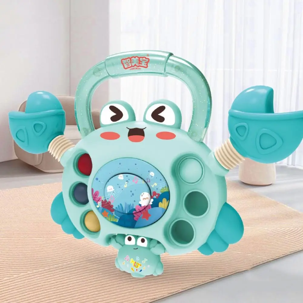 Jouets de développement mentaires oriel en silicone pour bébé, crabe bouillable, développement de la dentition, OVNI, doigt doux, préhension, entraînement, apprentissage précoce