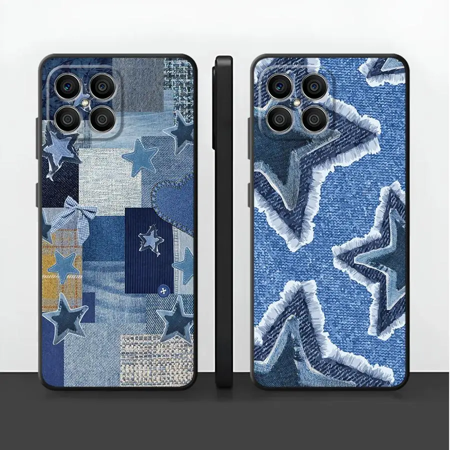 Funda – coque de téléphone pour Honor 70 X6 X5b 200 400 Lite X7 Magic5Lite X9a 90 8X X8, motif Cowboy Collage