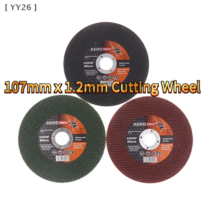 

5Pcs Ultra-Thin Cutting Disc for Stainless Steel, 107x1.2x16mm Reinforced Resin Bonded Abrasive Wheel ﻿ ﻿