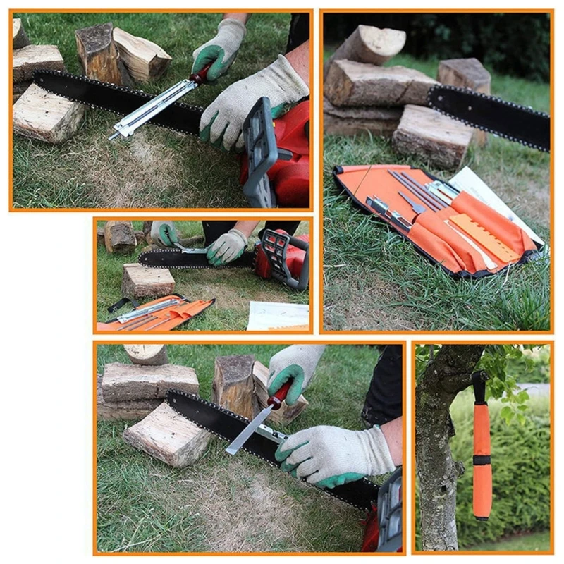 M6CF Multi functional 13Pcs Chain and File Set for Woodworking and Repair Tasks