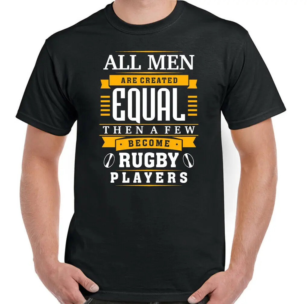 T-shirt de rugby Angleterre Écosse Galles pour hommes, drôle, Union League Top Created Equally