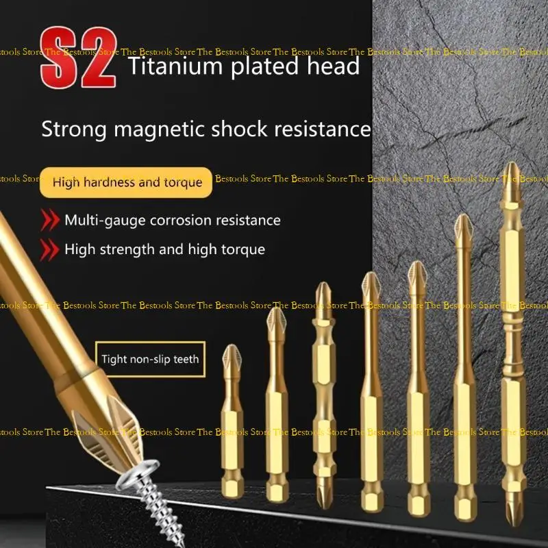 12PF High Strength Alloy Steel Drill Bits Screwdriver Bits Rust Resistant