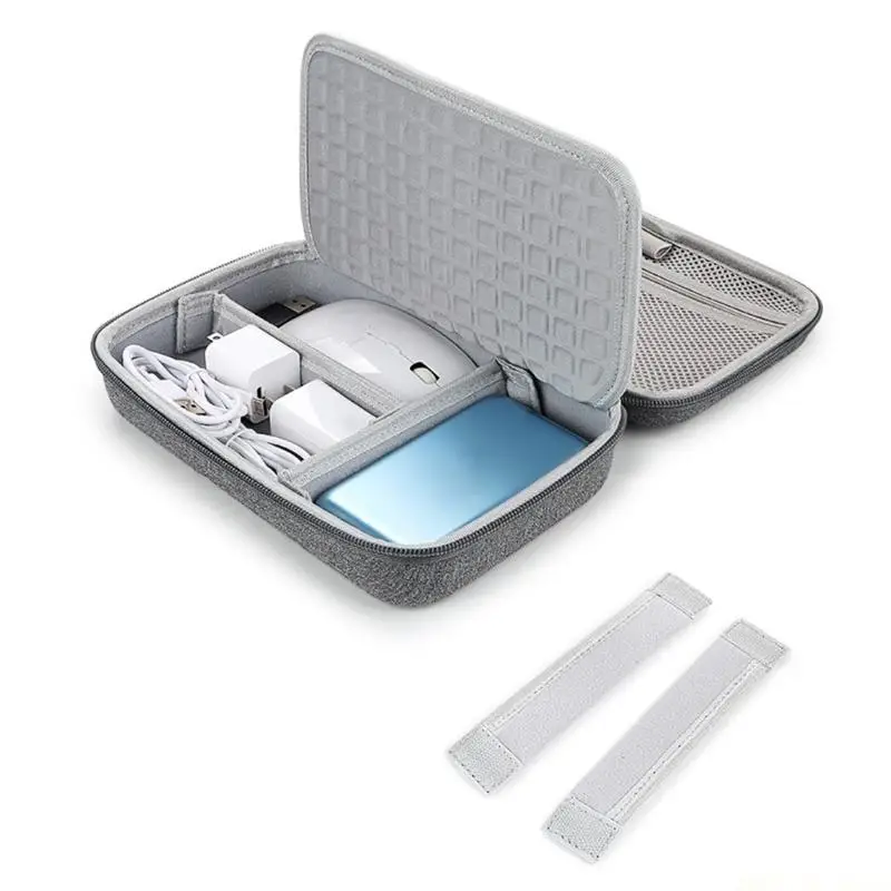M5TD Shockproof Hard Shell Carrying Case for External Hard Drive Power Banks Charging