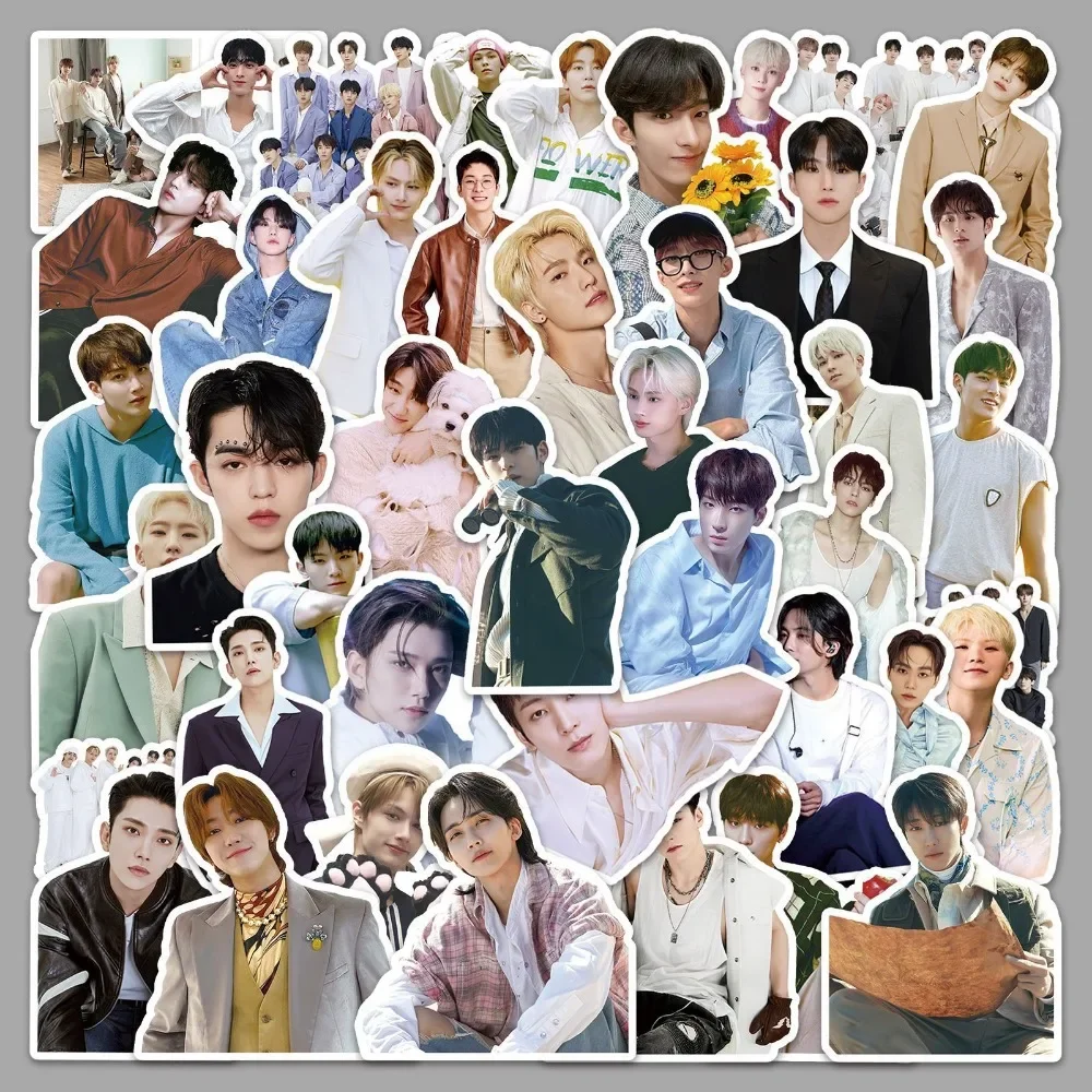 Personagem do Grupo Kpop Adesivos para DIY, telefone, bagagem, laptop, garrafa, jornal, scrapbook, decoração da parede, fãs, decalque, presente, brinquedo, 10,50 pcs