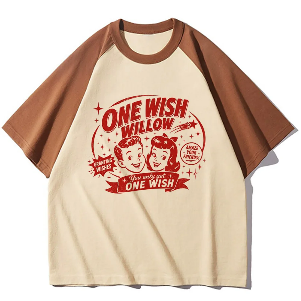 One Wish Willow t shirt women gothic cutecore scene  cute funny top tees vintage alternative  cutecore baddie