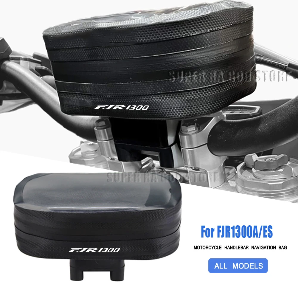 Tas navigasi setang sepeda motor, tas sepeda motor navigasi setang perjalanan petualangan tahan air untuk FJR1300 A/ES 2006-2024 FORCE 155 2022 2024 Niken 850 18-23