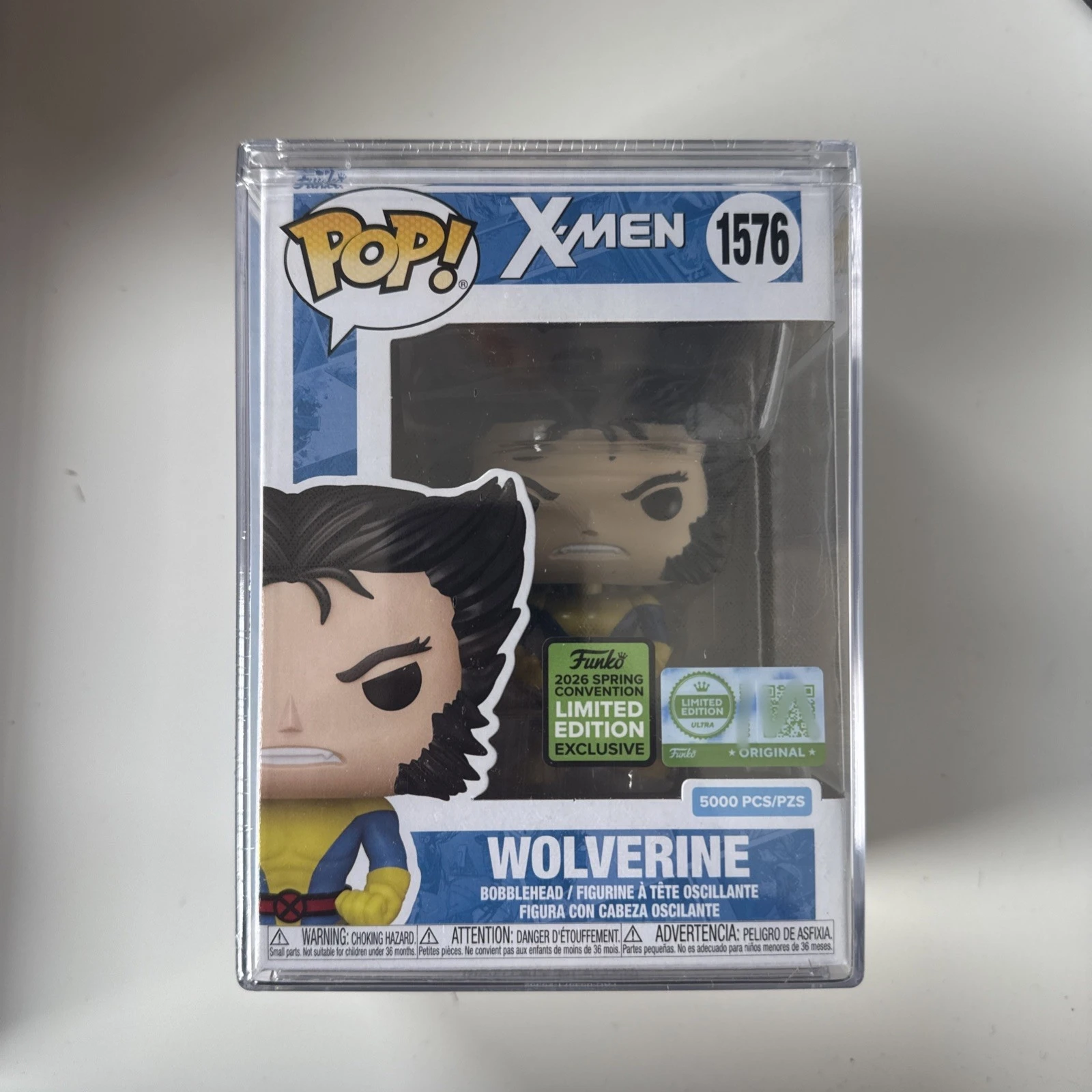 Figura de Vinilo Funko Pop Wolverine Classic Unmasked # 1576 2026 Conmemoración de la Conferencia de Primavera: Estatua Oficial Licenciada de Edición Limitada, Regalo para Fans de Marvel