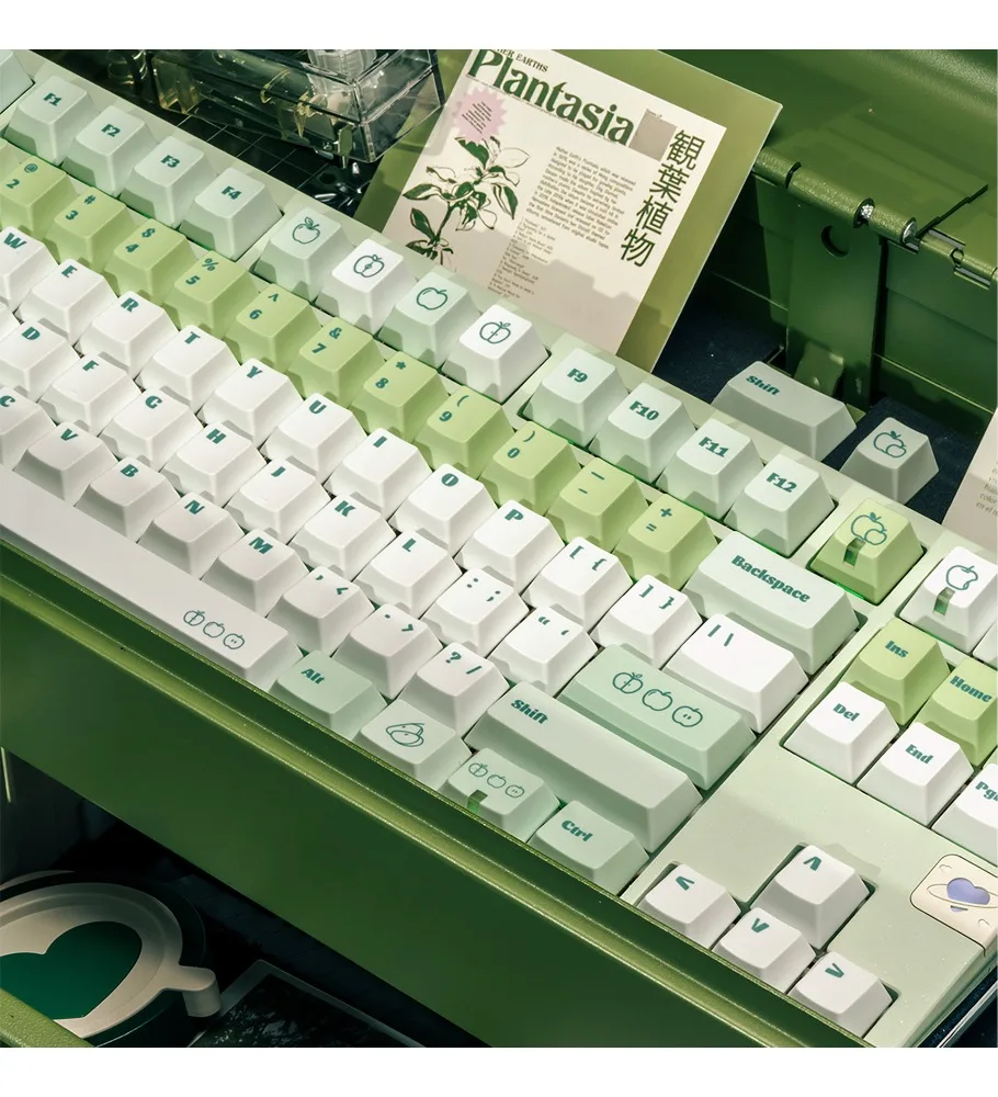 Paradise keycap 143 keys Original side engraved light-transmitting PBT five-sided thermal sublimation mechanical keyboard cap