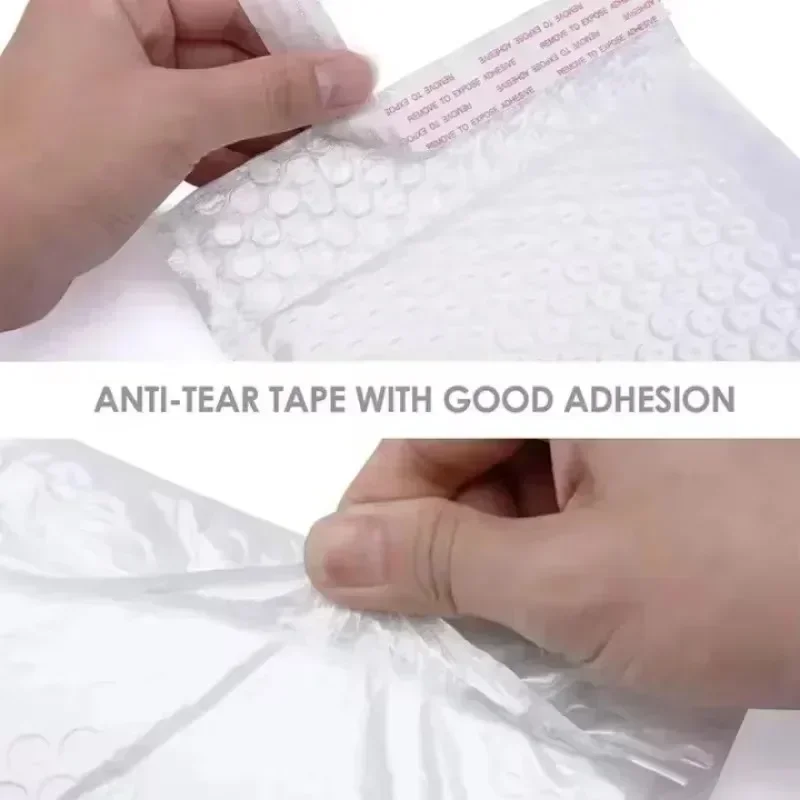 10/100PCS Bubble Envelopes Bag Waterproof Foam Bubble Mailers Shipping Envelope Bags Plastic Self Seal Packaging Organizer Bag
