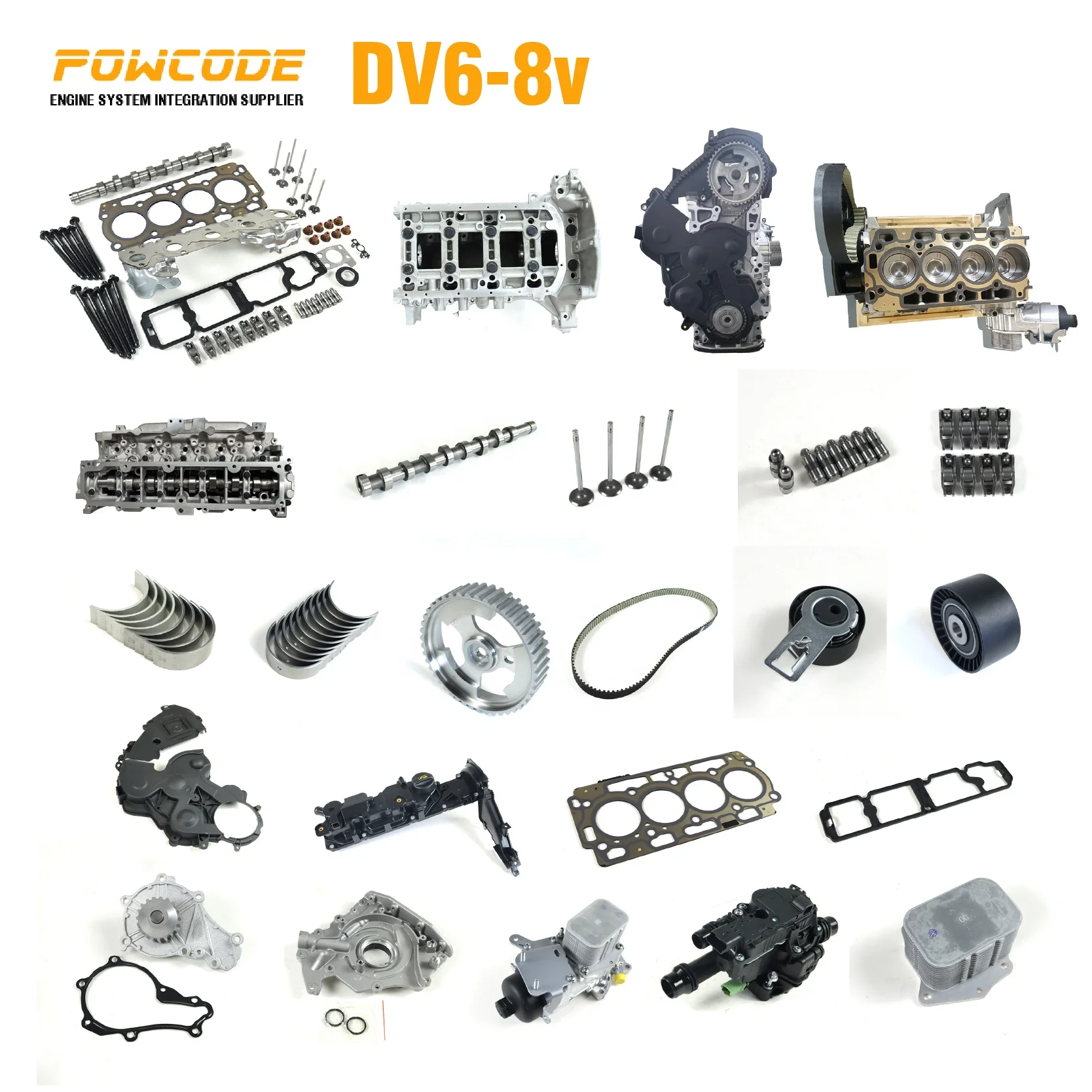 POWCODE Engine Parts Engine Block DV6 0130.Z4 0130Z4 Cylinder Blocks For Citroen C3 Berlingo Peugeot 206 307 308 DV6 1.6HDI