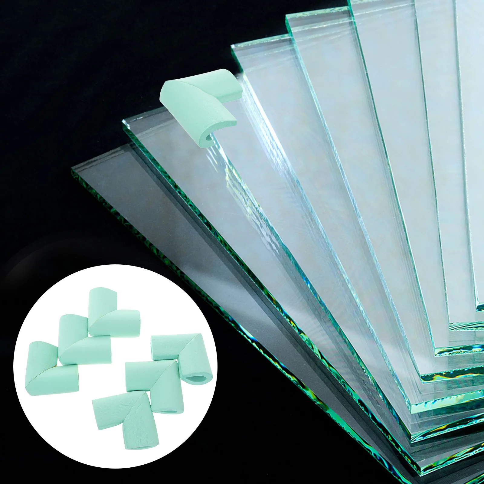 12 قطعة من واقيات الزوايا على شكل حرف U من الفوم لواقي الأثاث وإطار الصورة وغطاء حماية ناعم ومستلزمات الحركة