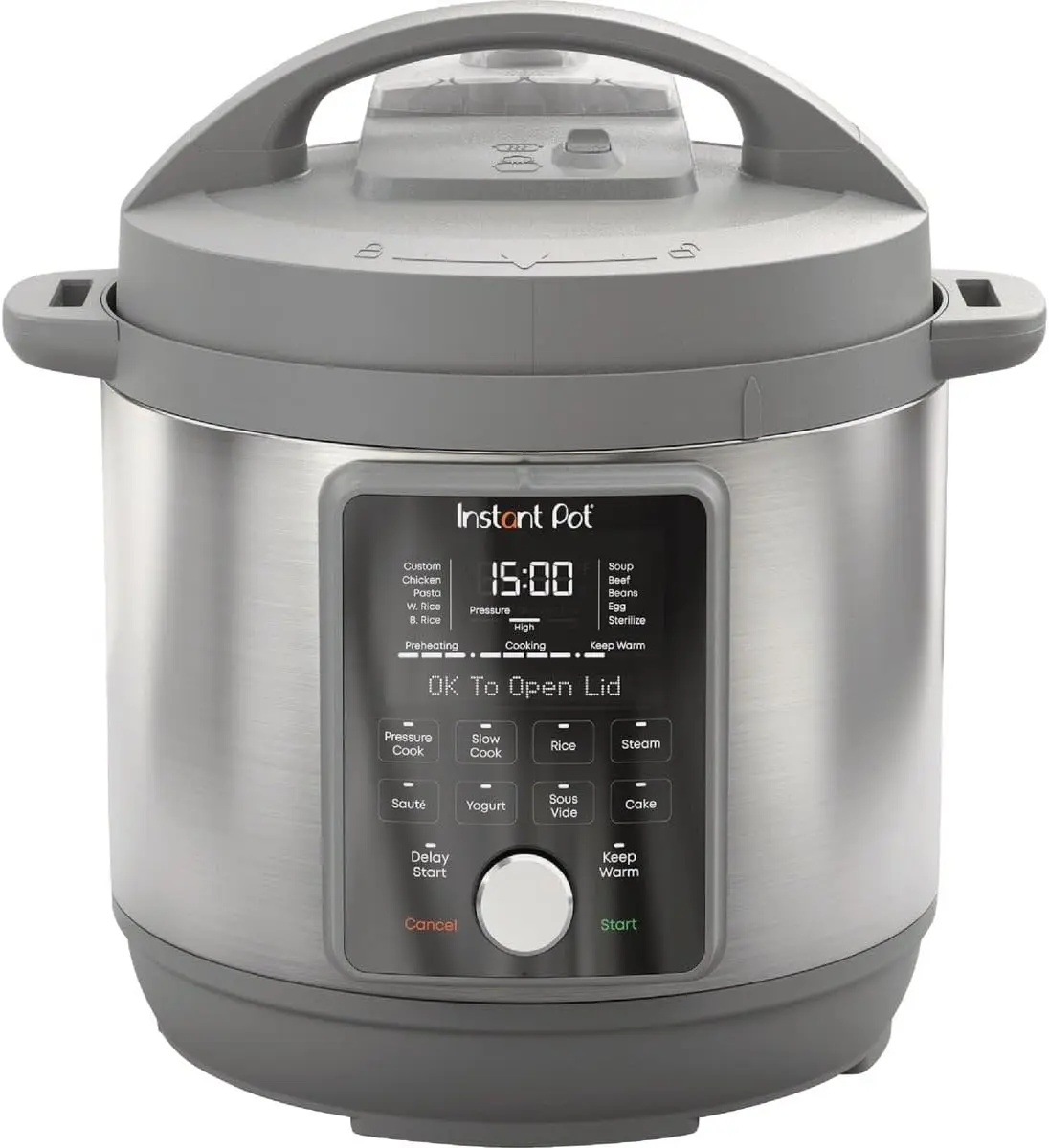 8-Quart Whisper Quiet 9-in-1 Electric Pressure Cooker, Slow Rice Cooker, Steamer, Sauté, Yogurt Maker