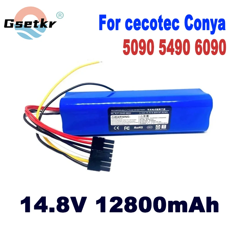 14.8V CECOTEC CONGA 5090 6090 5490 12800mAh Mopping Robot Battery Pack Netease Intelligent Manufacturing NIT Model