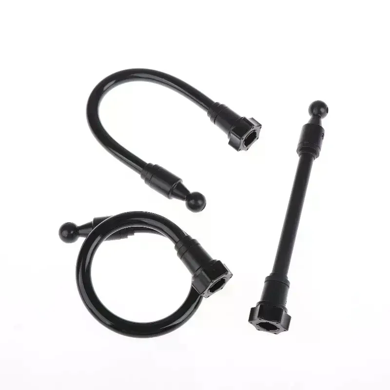 Adaptadores flexíveis com braço giratório de 360 graus para suporte de celular em painéis de carro, adaptador de extensão com bola de 17mm.