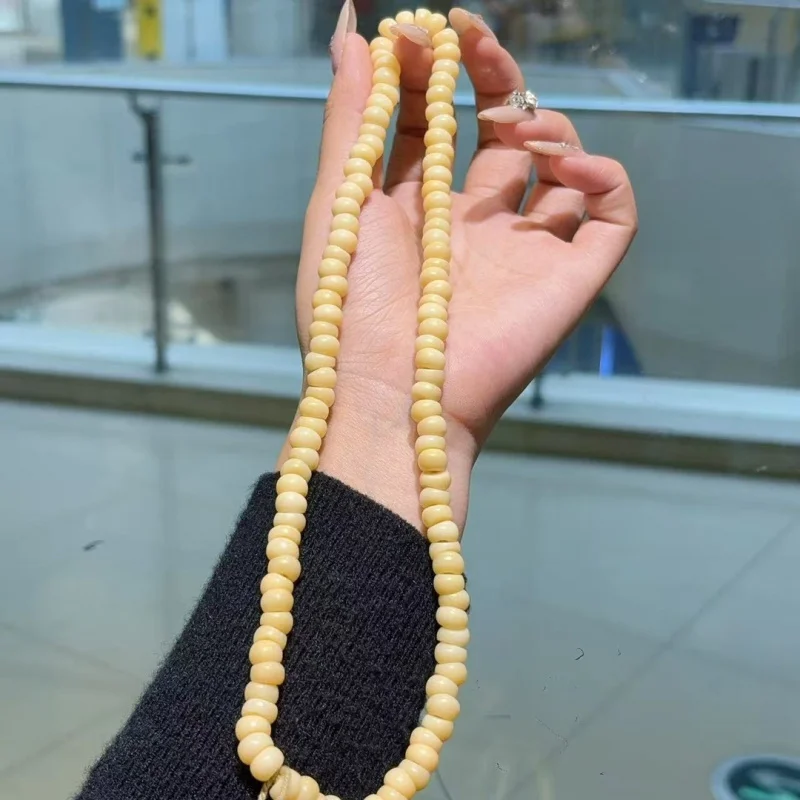 

bone garlic clove-shaped accessories handmade, Buddhist beads, and bracelets
