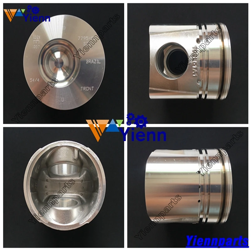 

Для Cummins 6BT 6BT 6BT5.9 6T-590 Комплект поршней с комплектом поршневых колец Трактор Экскаватор-погрузчик Дизельный двигатель Восстановление деталей