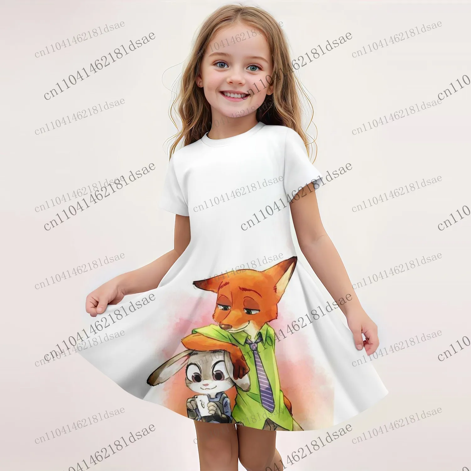 

ГОРЯЧАЯ летнее платье, детская одежда, с 3D принтом, романтическая зоотопия, косплей, спортивный костюм для сна, на открытом воздухе, из полиэфирного волокна, мягкие для девочек