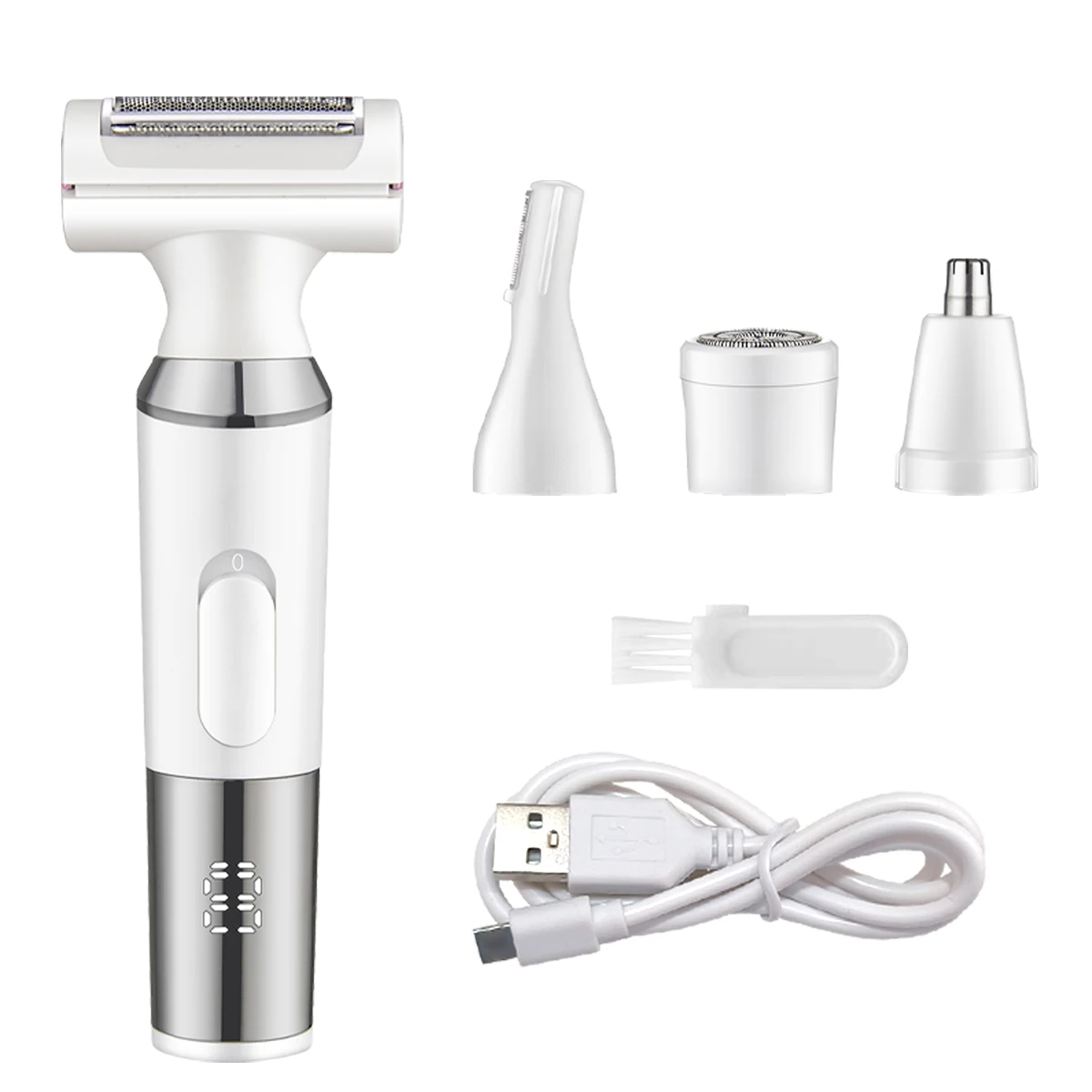 Elektrische pijnloze epilator voor vrouwen, bikini, wenkbrauw, neus, dame trimmer, gezichtsontharing, gezicht, lichaam, vrouwelijk scheerapparaat, ontharing