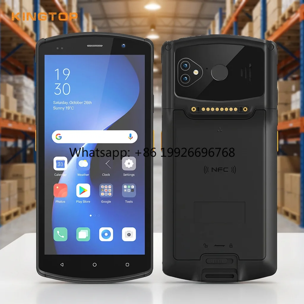 ODM 5.7 Inch IP65 Waterproof Android 12 4G PDA Terminal with 1D/2D Barcode Scanner for Enterprise Management Functions
