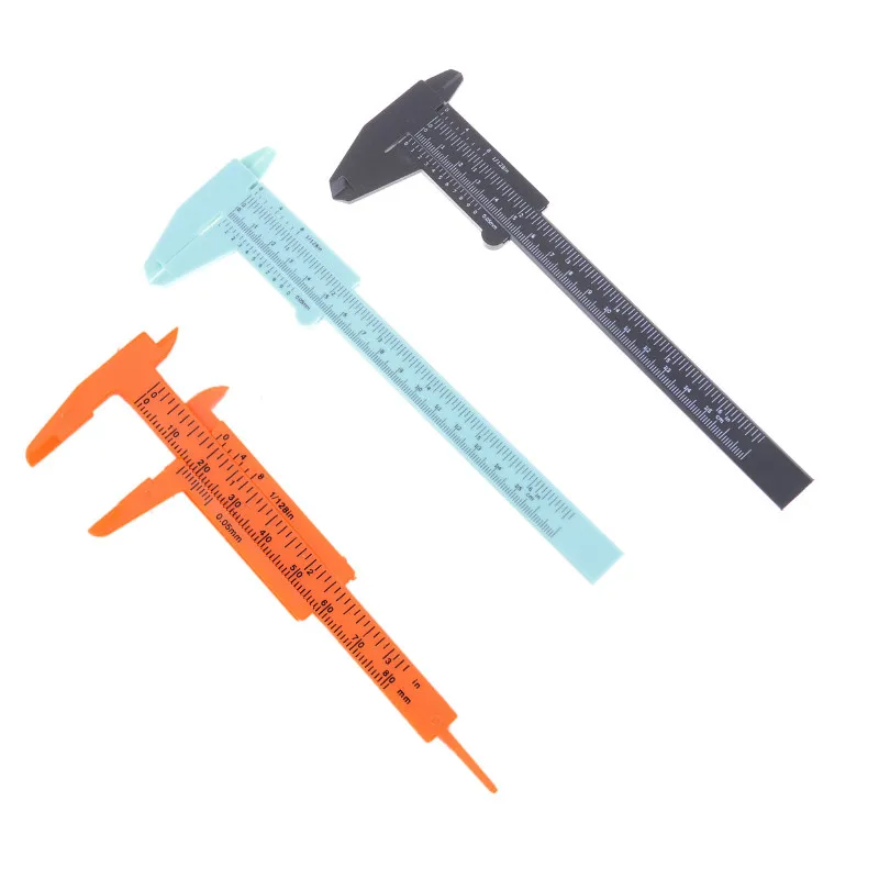 0-150mm Sliding Vernier Caliper Single Rule Scale Plastic Gauge For Depth Height Jewelry Measure School Student Measuring Tool