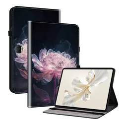 Podstawka do Huawei Honor Pad 9 2023 (Tablet 9) 12.1 calowy Model HEY2-W09 miękka tylna pokrywa TPU odporna na wstrząsy luksusowa skóra PU Capa