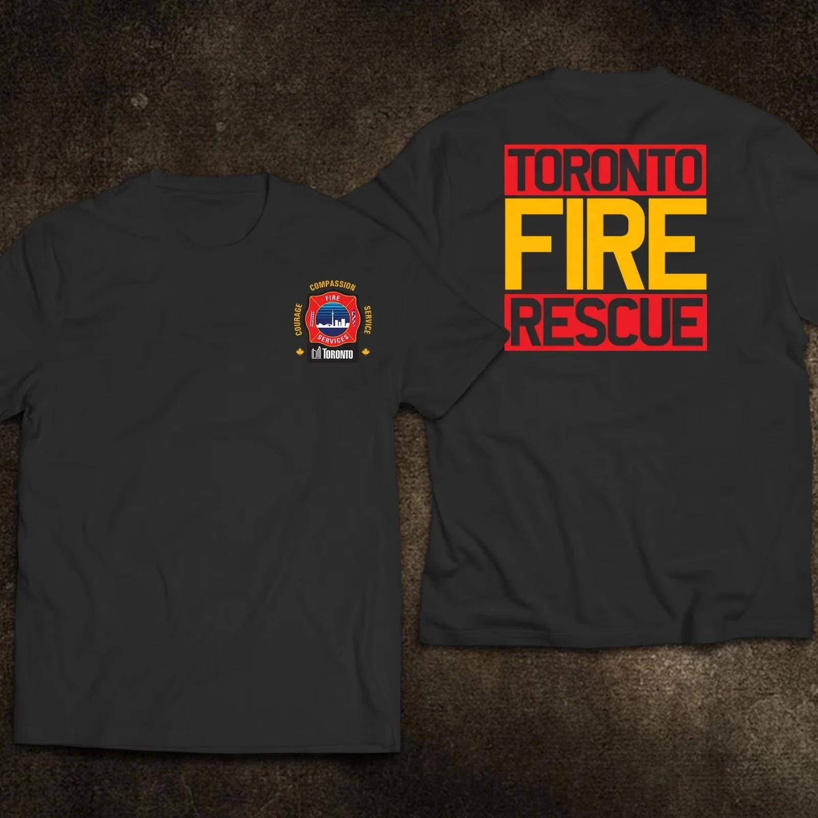Camiseta de bombero del departamento de bomberos de Toronto, Canadá, 100% algodón, cuello redondo, manga corta, informal, para hombre, talla S-4XL