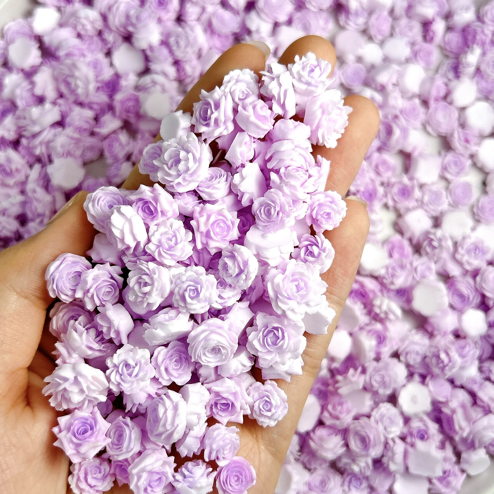 30 pz dopamina colorata foglia luminosa farfalla resina pendenti per unghie traslucido loto peonia fiori morbidi decorazioni per unghie fai da te