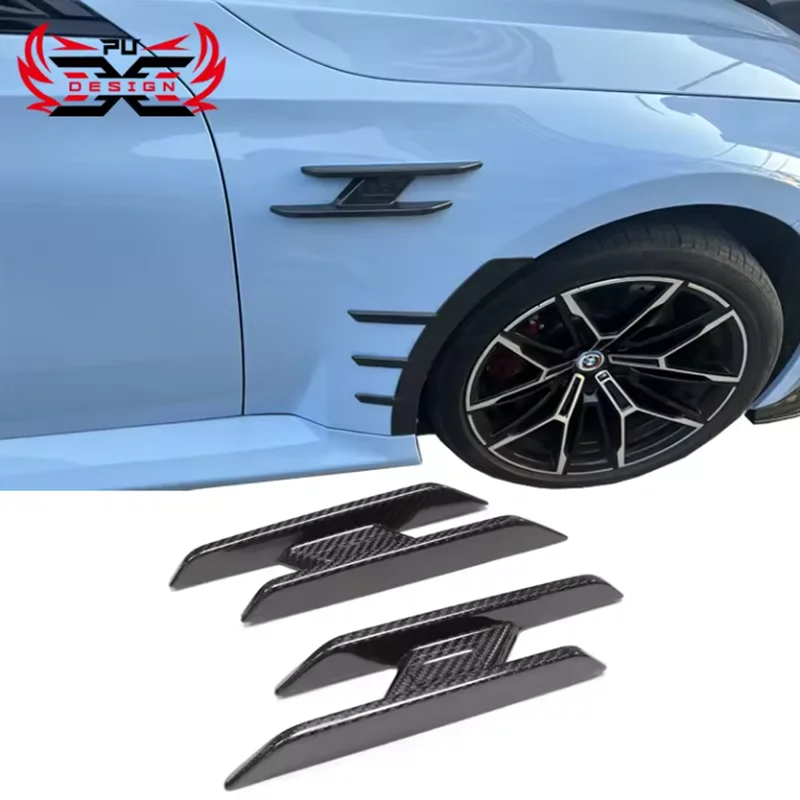 

High Quality Dry Carbon Fiber AC Style Fender Trim Side Fender for BMW M2 G87 Car Bumper Air Vent Trim