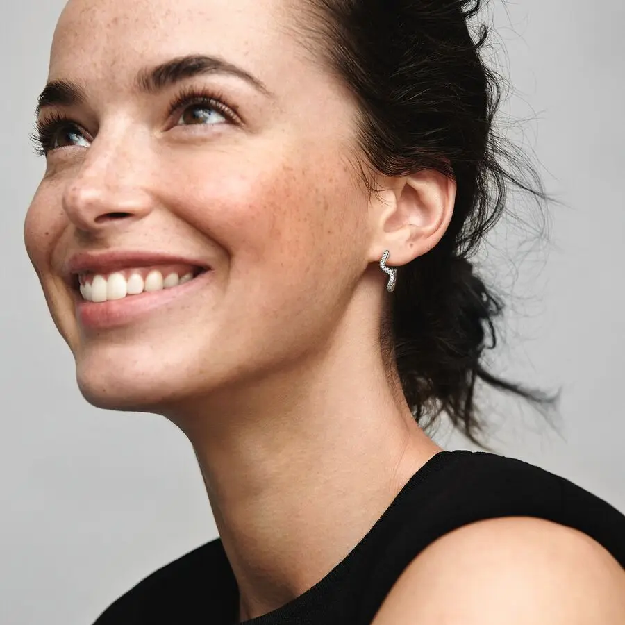 حار بيع جديد 925 الفضة هوب القمر ستار أقراط الحجر الأبيض الحب قلادة DIY مجوهرات للنساء