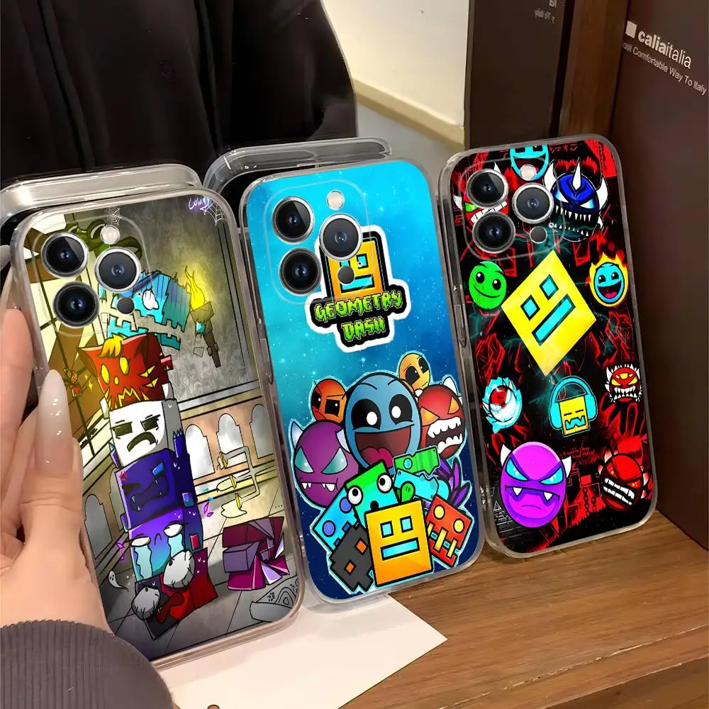 Funda de teléfono G-Geometry Game D-Dash para IPhone 17 16 15 14 11 12 13 Mini Pro XS Max Plus Funda Shell