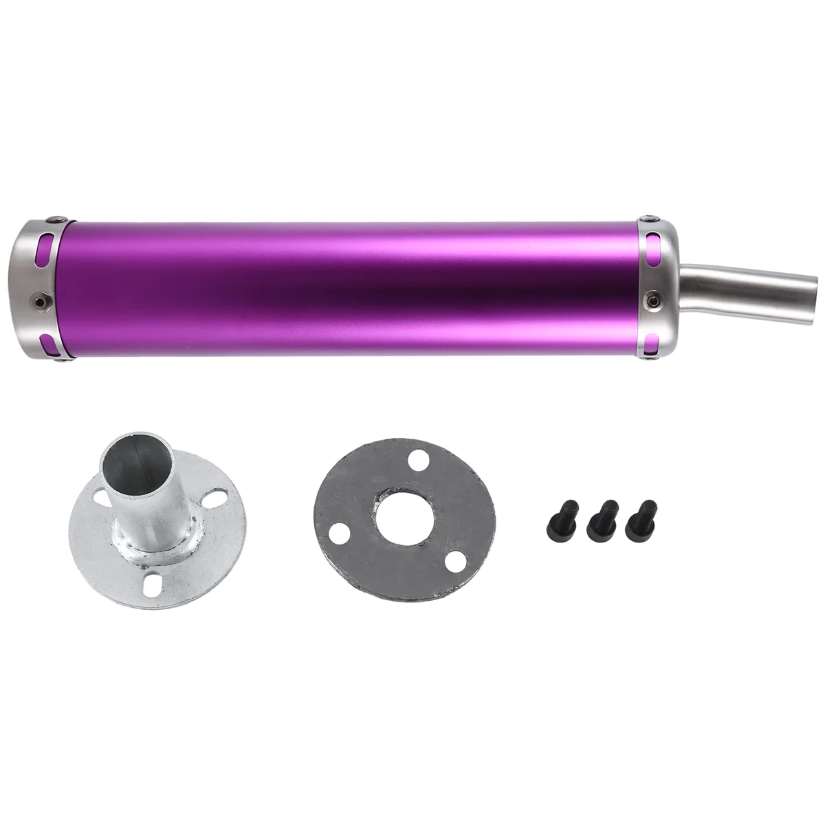 Tail Throat Exhaust Pipe Muffler Bend Tail Pipe Motorcycle Supplies Purple