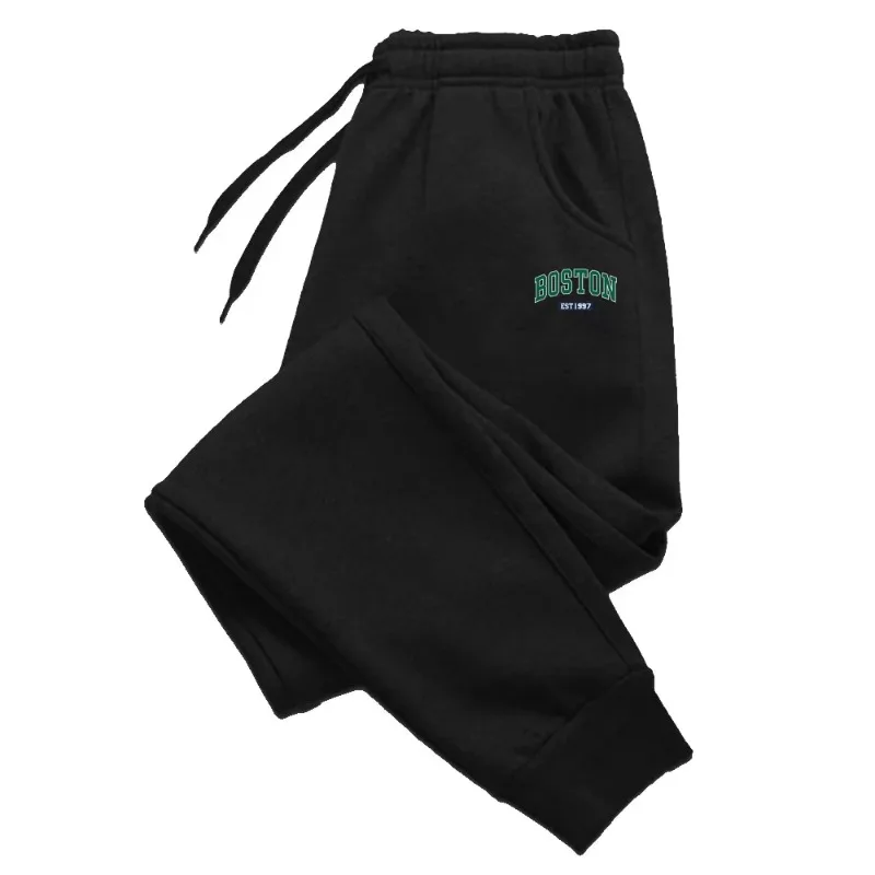 Men's sports pants with simple letter print suitable for adults casual everyday style running pants autumnandwinter street style