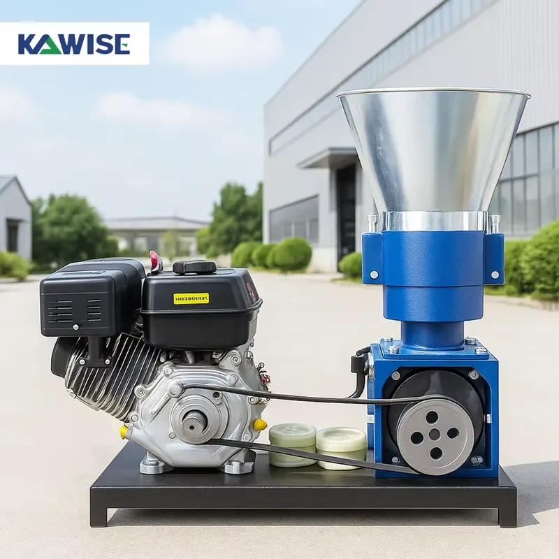 Cattle and Sheep Feed Pellet Machine with Air-cooled Engine, Perfect for Medium-sized Farms.