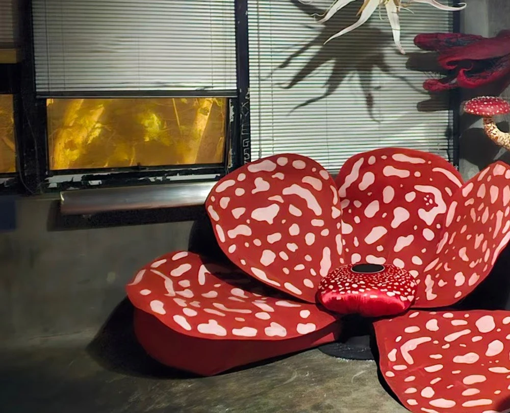 

2.3m giant king flower tropical rainforest exotic plants shooting photography props