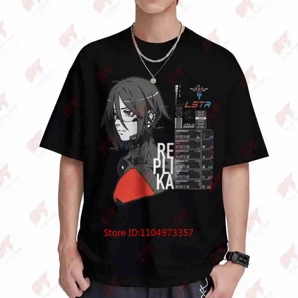 Signalis Anime Game Iconic Characters Replika Short Sleeve Tee 100% Cotton T-Shirt