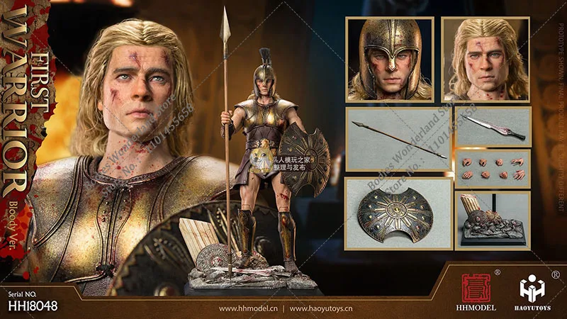 HHMODEL HAOYUTOYS HH18048 1/6 Scale Collectible Empire Legion Greek First Warrior Blood War Edition Male Solider Action Figure