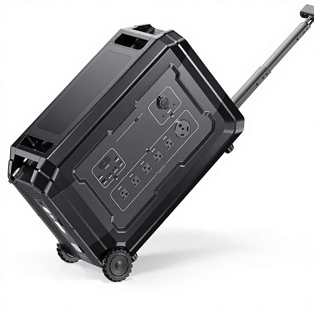 5000W 5040Wh Portable Power Station Solar Generator LiFePO4 Battery 6 AC Outlets (7000W Peak) 1.5H Fast Charge