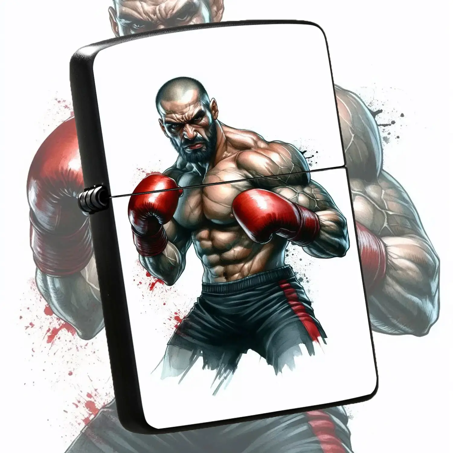 Stylish Boxer Themed Portable Lighter, Cool Sports Style Decor Accessory, Perfect for Daily Carry, Multi-scenario Use, Unique Practical Gift for Boxing Enthusiasts and Friends  A Humorous And Interesting Lighter