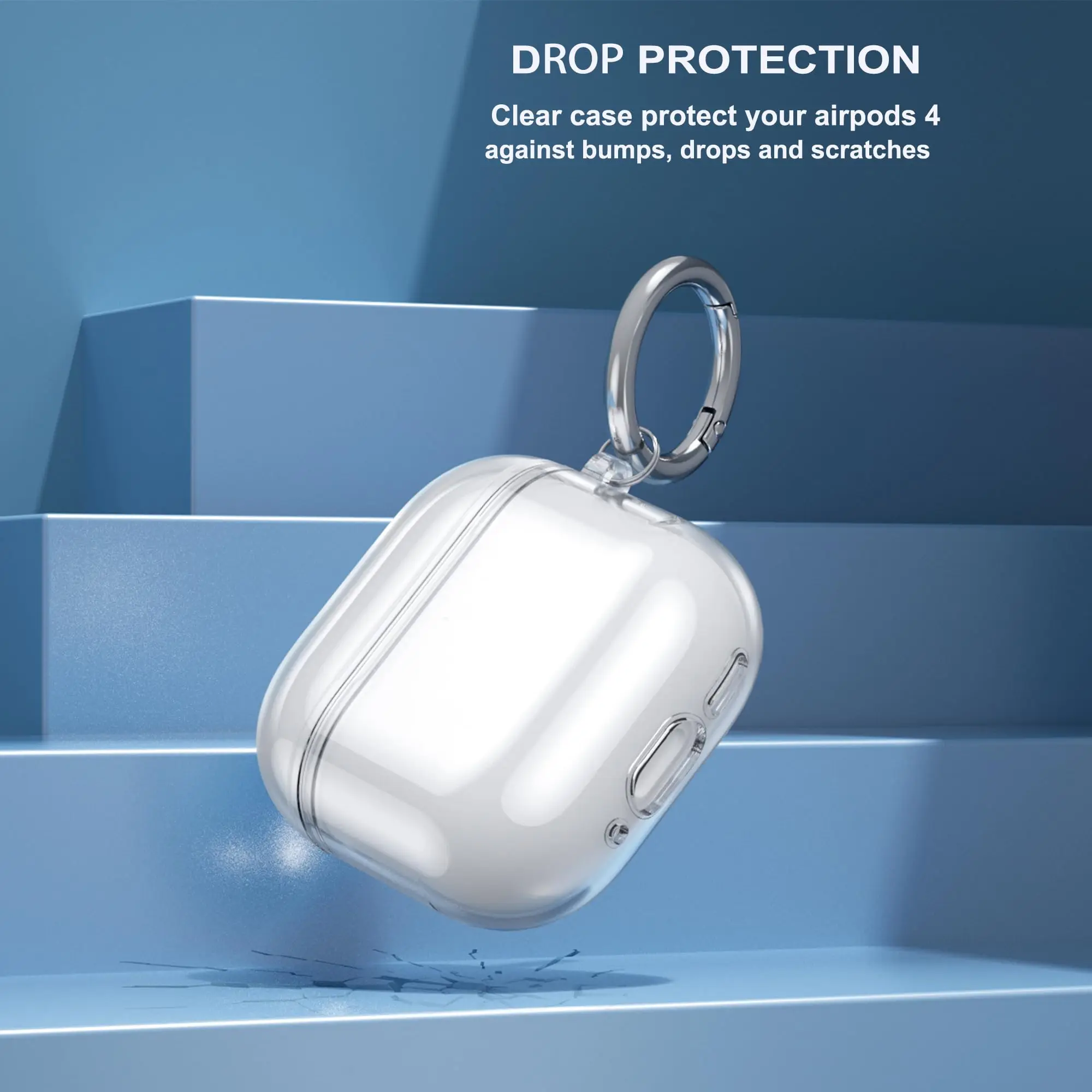 新しい Airpods 4 Bluetooth イヤホン ANC ワイヤレスヘッドフォンイヤフォンとクリーニングキットノイズキャンセリングクリアケース Airpods 4