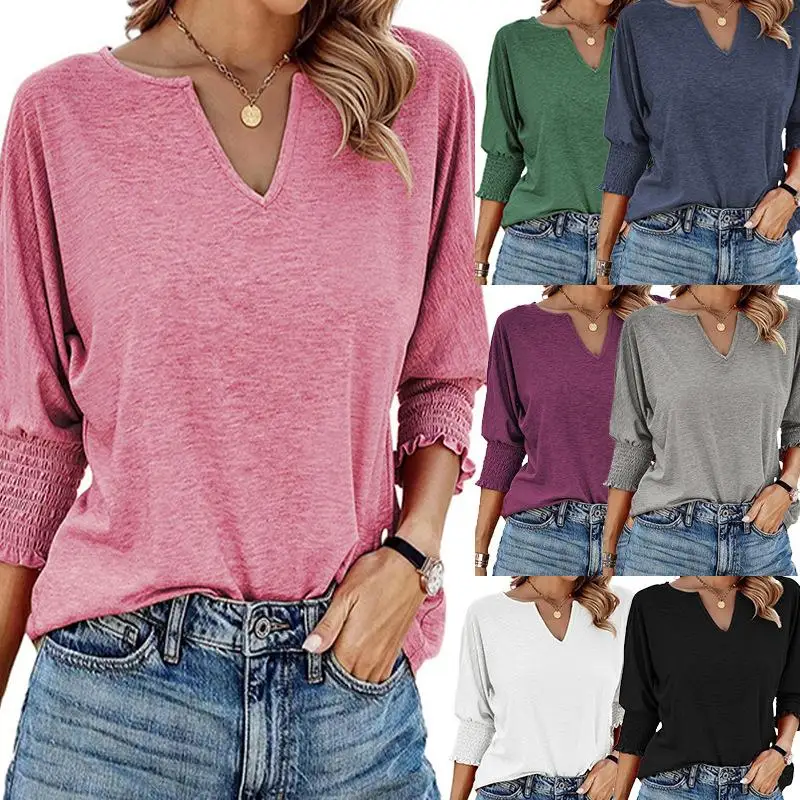 

Женская повседневная футболка свободного покроя с воротником из полиэстера 00% ор Sve Crew Ne Single Color Blo Design